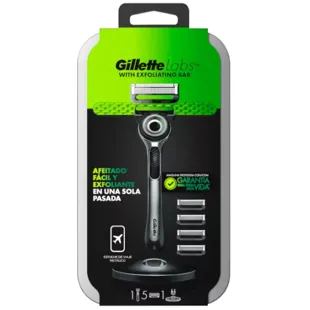 GilletteLabs Máquina con Barra Exfoliante + 5 Recambios