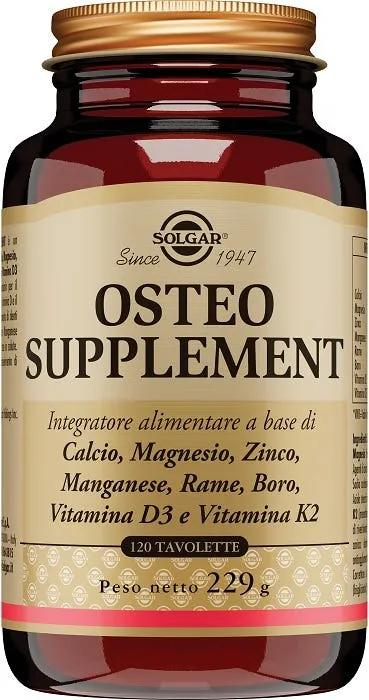 Solgar Osteo Supplement Integratore Benessere Ossa e Denti 120 Tavolette