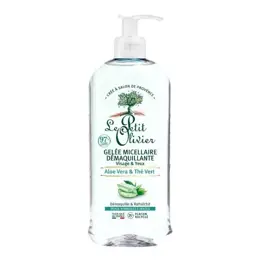 Le Petit Olivier - Gelée Micellaire Démaquillante - Aloe Vera Thé Vert 400ml