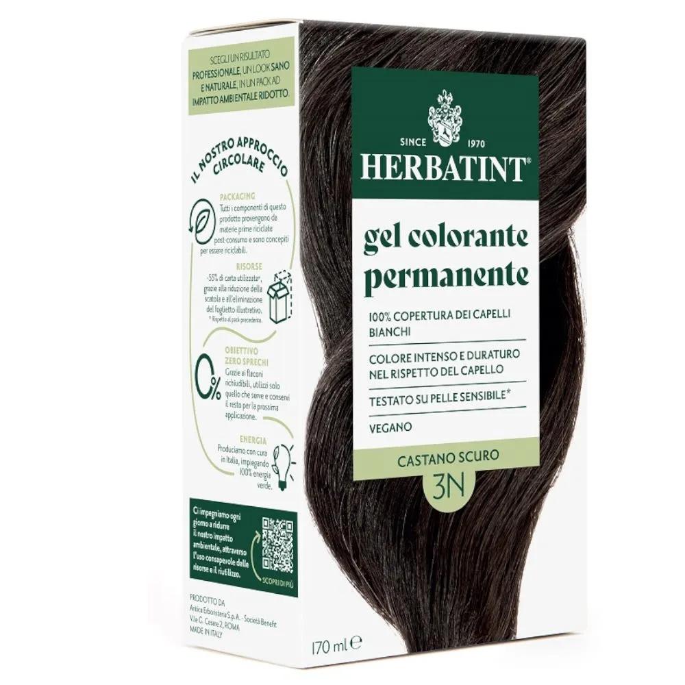 Herbatint Tintura Capelli Gel Permanente 3N Castano Scuro 170 ml