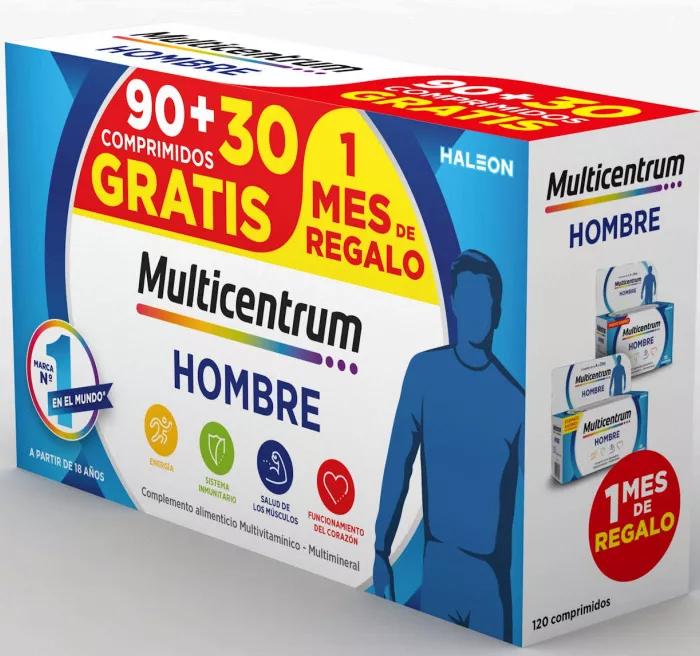 Multicentrum Hombre Multivitamínico Multimineral 90+30 Comprimidos Gratis