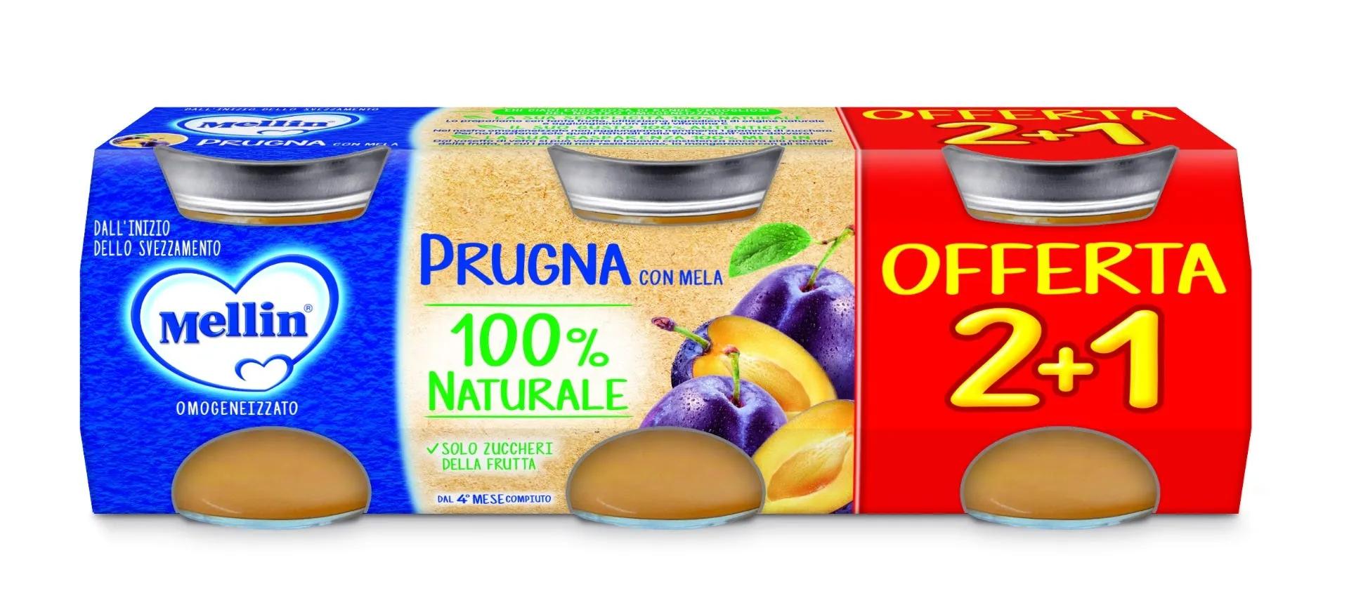 Mellin Omogeneizzato Di Frutta Prugna 3x100 g