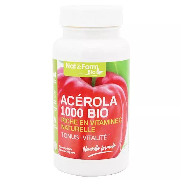 Nat & Form Acerola 1000 Bio Integratore Alimentare 30 compresse
