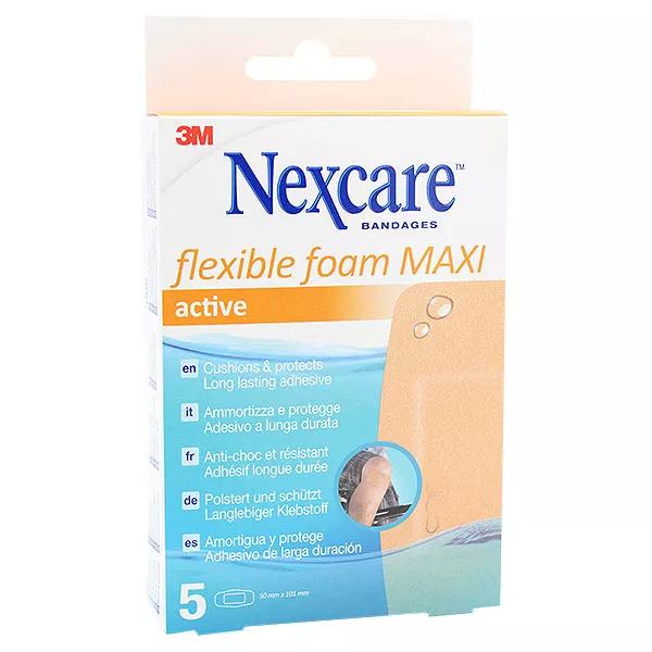 Nexcare Active Espuma Flexible Maxi 5 piezas