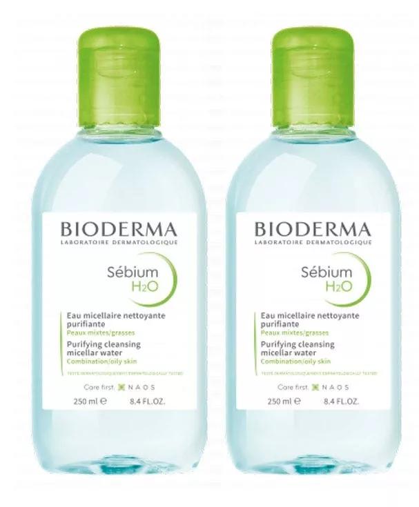 Bioderma Sebium water H2O solution Micellaire 250 ml 250 ml Duplo