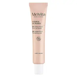 Melvita Source de Roses BB Crème Soin Perfecteur Teinte Dorée Bio 40ml