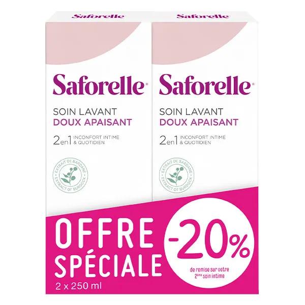 Saforelle Soin & Hygiène Cuidado Limpiador Suave Pack de 2 x 250ml