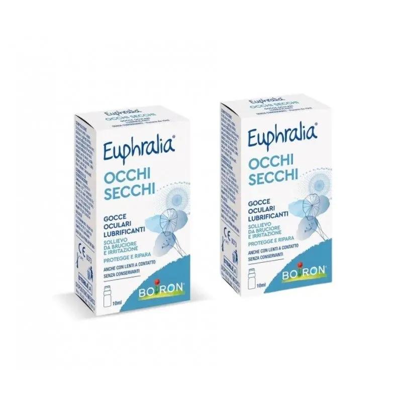 Euphralia Occhi Secchi Gocce Oculari Lubrificanti Anti-Secchezza BIPACCO 2X10 ml