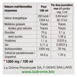 Ladrôme Citruvital Extrait de Pépins de Pamplemousse Bio 50ml