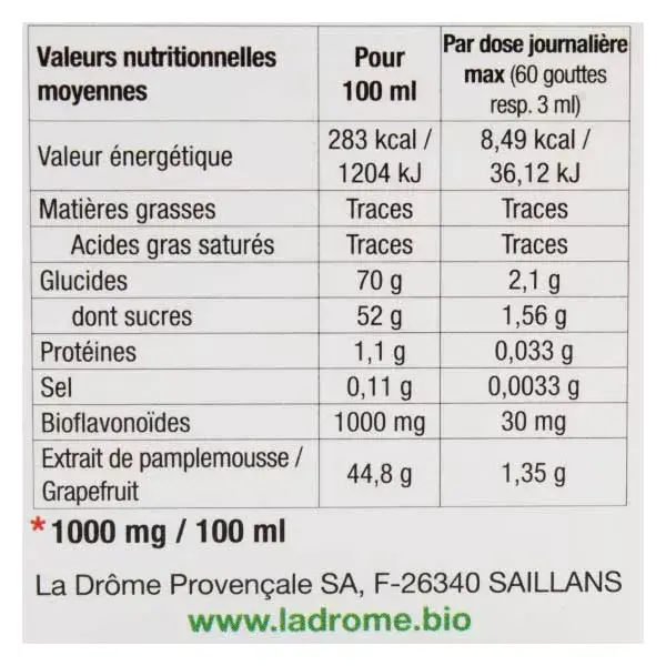 Ladrome Citruvital BIO 50 ml semi di pompelmo estratto