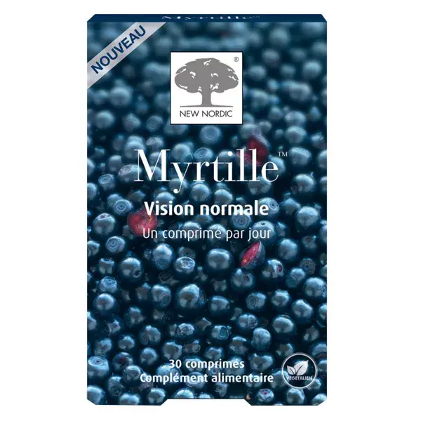 New Nordic Myrtille Vision Normale 30 comprimés