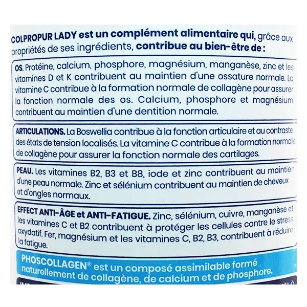 Colpropur Lady Pêche Phoscollagen 25 doses 340g