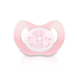 Dodie Sucette Pysiologique Silicone Lapin Rose 0-2M P49