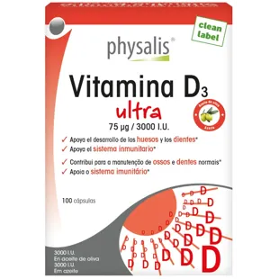 Physalis Vitamin D3 Ultra 100 Capsules