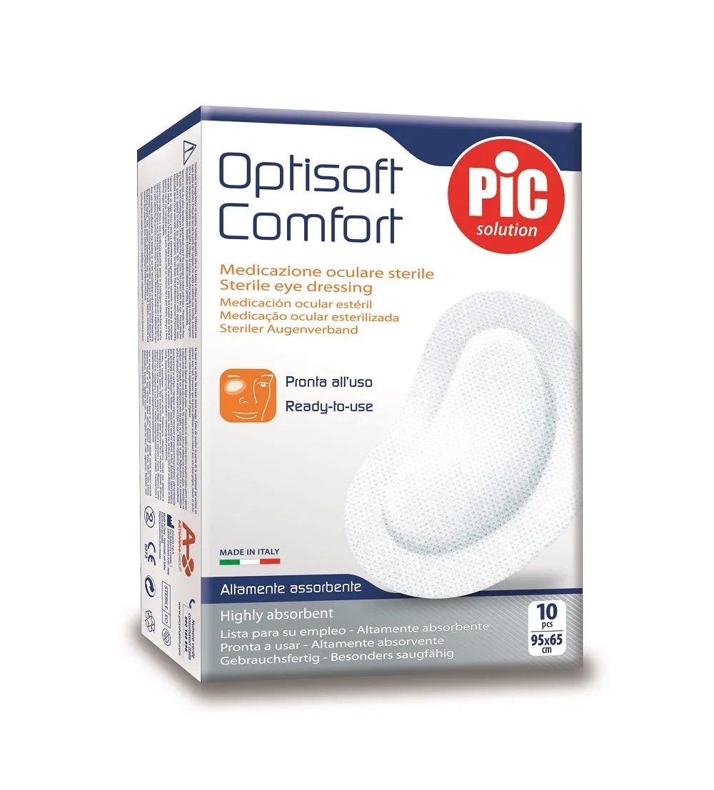 Pic Optisoft Comfort Medicazione Oculare Adesiva Sterile 95x65mm 10 pezzi