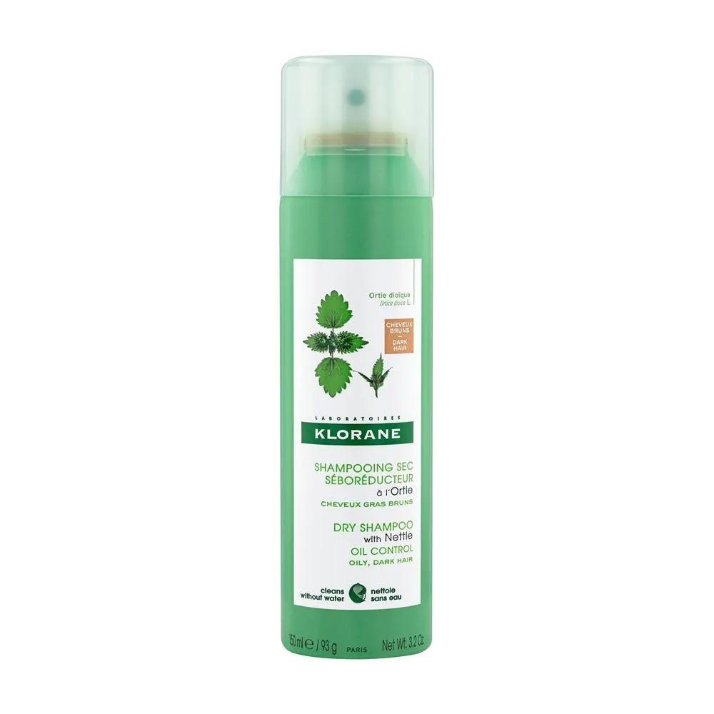 Klorane Shampoo Secco Ortica Seboriduttore Capelli Scuri 150 ml