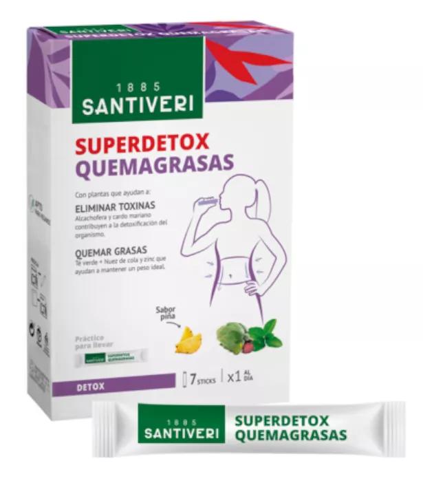 Santiveri Superdetox Bruciatore di grasso 7 bastoncini