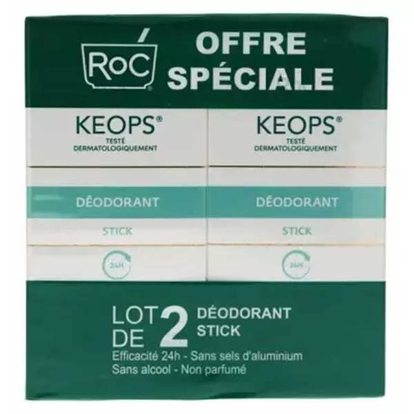 Lote de 2 x 40ml desodorante Keops Stick