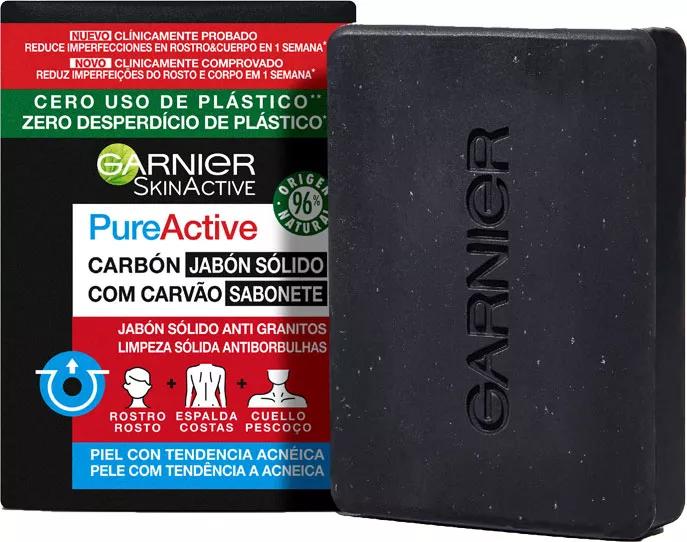 Garnier Pure Active Jabón Sólido Anti Granitos 100 gr Atida