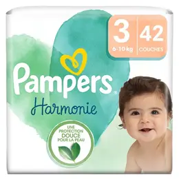 Pampers Harmonie Couches Taille 3 42 Couches 6kg - 10kg Protection Douce Pour La Peau