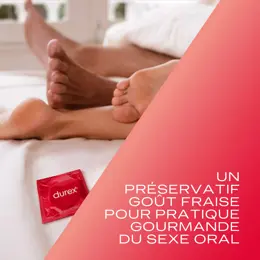 Durex Préservatifs Sexy Fraise - 12 Préservatifs Parfumés