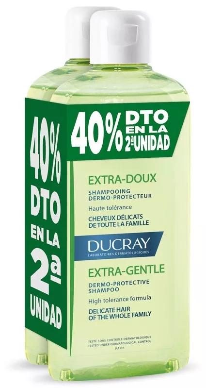 Ducray Extra-Doux Shampoo Dermoprotettivo 2x400 ml