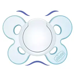 Chicco Sucette Physio Forma Comfort Silicone +0m Bleu + Boîte de Stérilisation