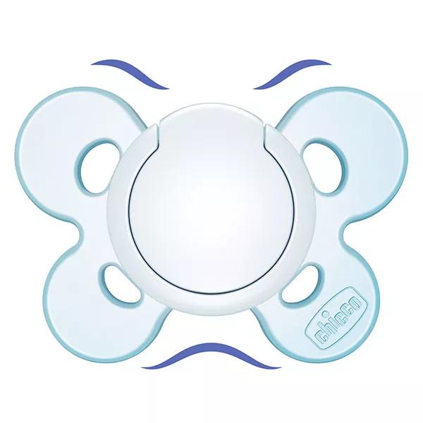 Chupete Chicco Physio Forma Comfort Silicona +0m Azul + Caja de Esterilización