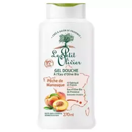 Le Petit Olivier - Gel Douche - Pêche De Manosque - Sans Savon  270ml