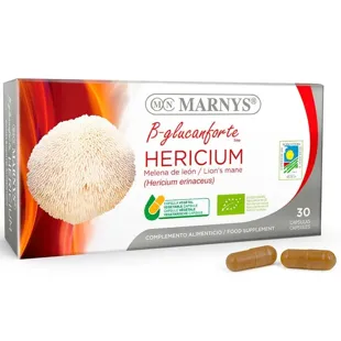 Marnys Hericium BIO Lion's Mane 400mg 30 Vegetable Capsules