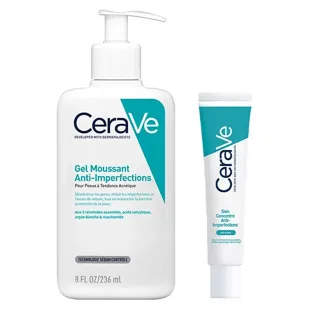Cerave Routine Anti-Imperfezioni Gel Mousse Anti-Imperfezioni 236ml & Trattamento Concentrato Anti-Imperfezioni 40ml