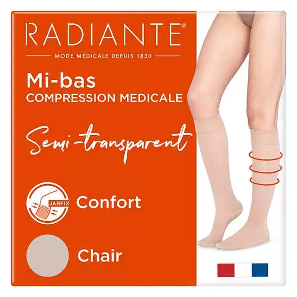 Radiante Microvoile Chaussettes Jarfix Classe 2 Court Taille 1 Chair