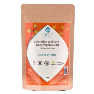 Colorazione vegetale Bio-T Intense Copper - Biologica e 100% naturale - 100 g