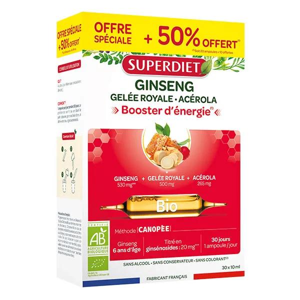 Superdiet Ginseng Gelée Royale 30 ampoules x 15ml
