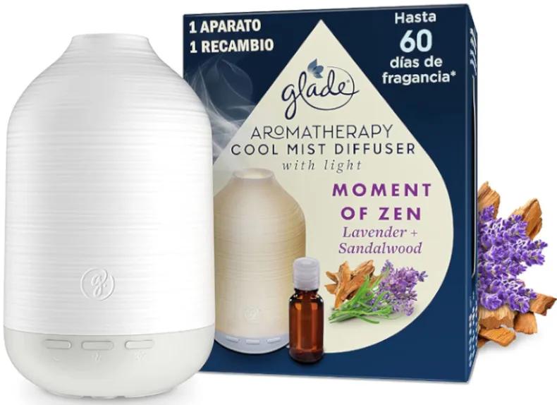 Glade Aromatherapy Zen Diffuseur Lavande et Santal 1 Appareil + 1 Recharge