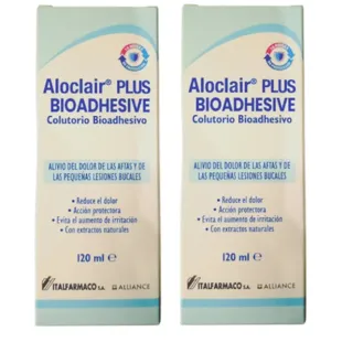 Aloclair Plus Bioadesivo Colutório Bioadesivo 2x120 ml