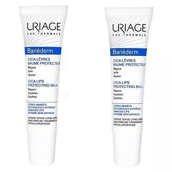 Uriage Bariéderm Cica-Lèvres Balsamo Labbra Protettore 2 x 15ml