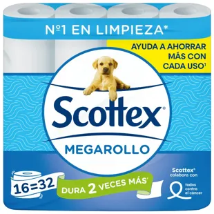 Scottex Megaroll Toilettenpapier 16 Einheiten