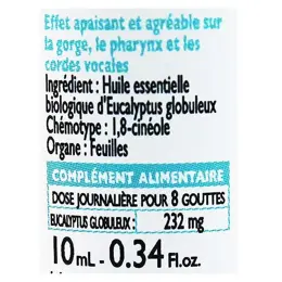 Le Comptoir Aroma Huile Essentielle Eucalyptus Globuleux Bio 10ml