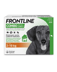 Frontline Combo Soluzione Spot-On Cani Taglia Piccola 2-10 kg 3 Pipette Monodose