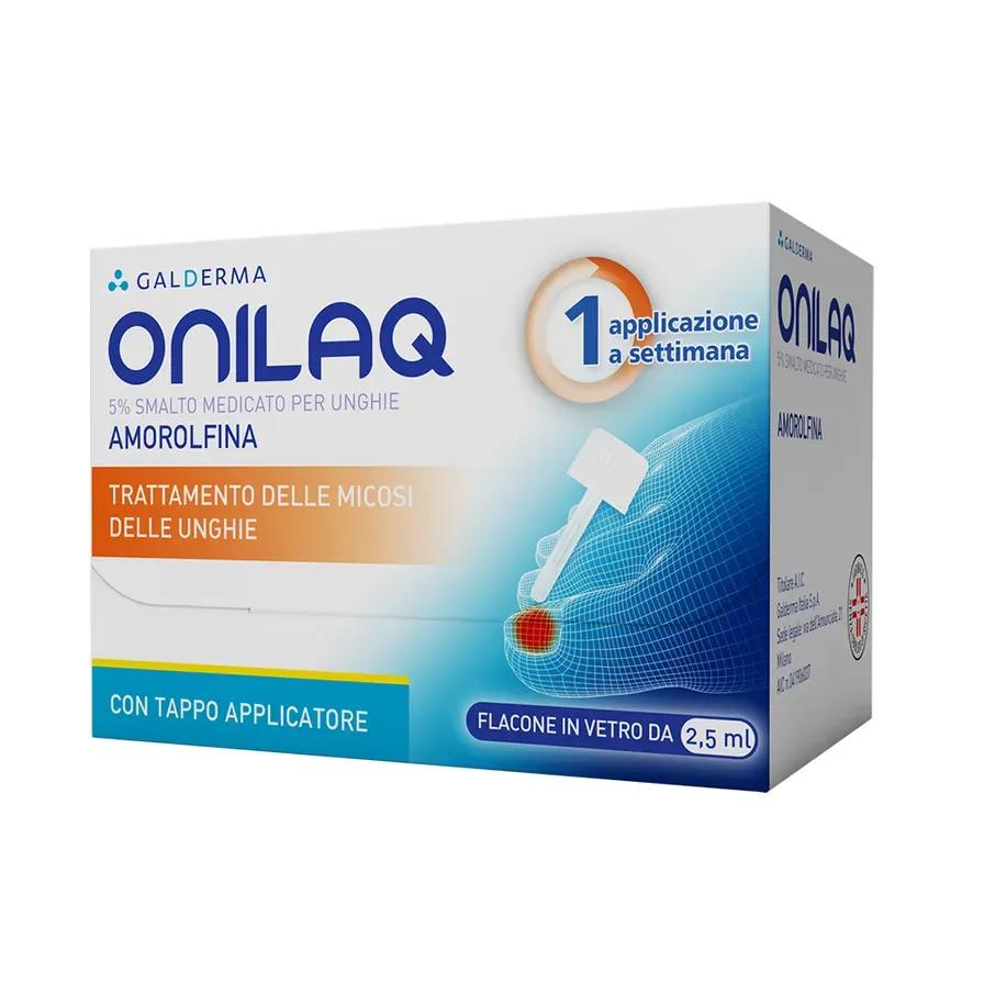 Onilaq 5% Smalto Medicato Per Unghie Antimicotico Con Tappo Applicatore 2,5 ml