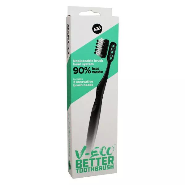Better Toothbrush V-Eco Set de Démarrage Noir