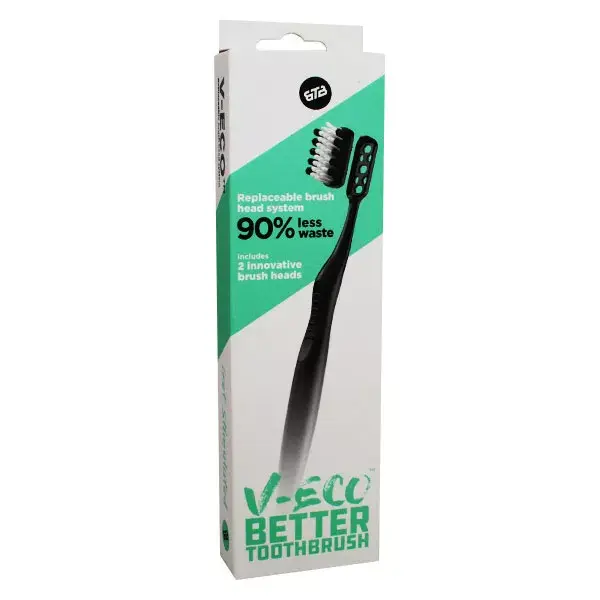 Better Toothbrush V-Eco Set de Démarrage Noir