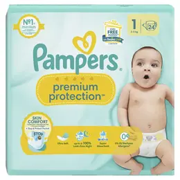 Pampers Couches Premium Protection T1 (2-5 Kg)