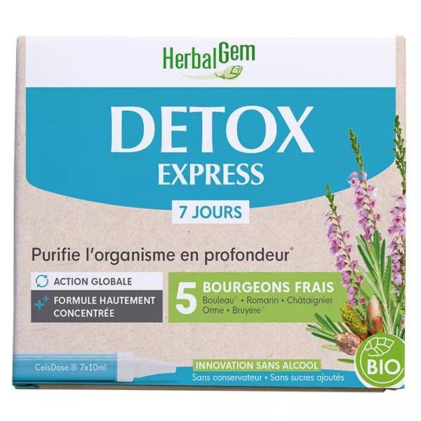 Herbalgem Détox Express Monodose Bio 7 Jours Purifie l’organisme - 7 ampoules