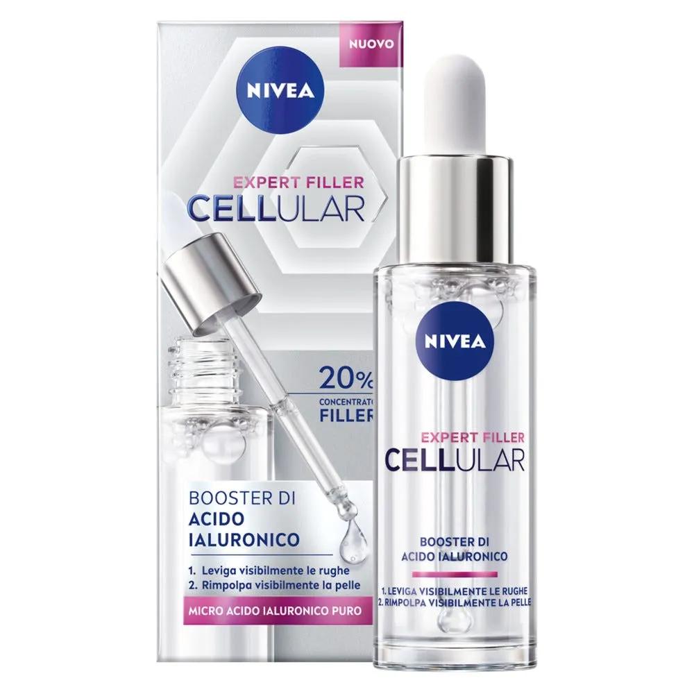 Nivea Cellular Expert Filler Booster Di Acido Ialuronico Siero Viso Antirughe Rassodante 30 ml