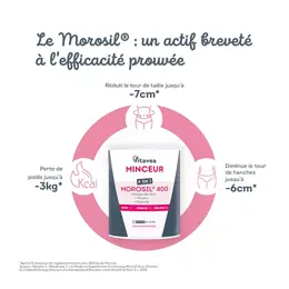 Vitavea Minceur 4 en 1 Morosil 400mg Métabolisme Brûle Graisse Cure 30 jours