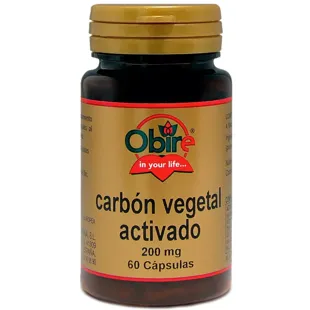 Obire Activated Vegetable Charcoal 300 mg 60 Capsules