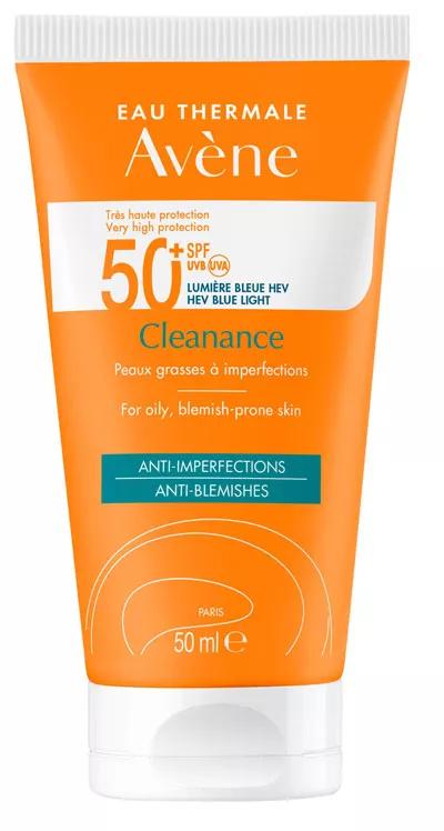 Avène Cleanance Solar SPF50+ Matificante Peles com Tendencia Acneica 50ml