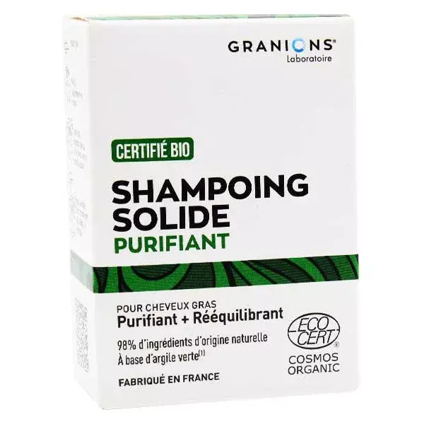 Granions Shampoing Solide Purifiant Bio 80g